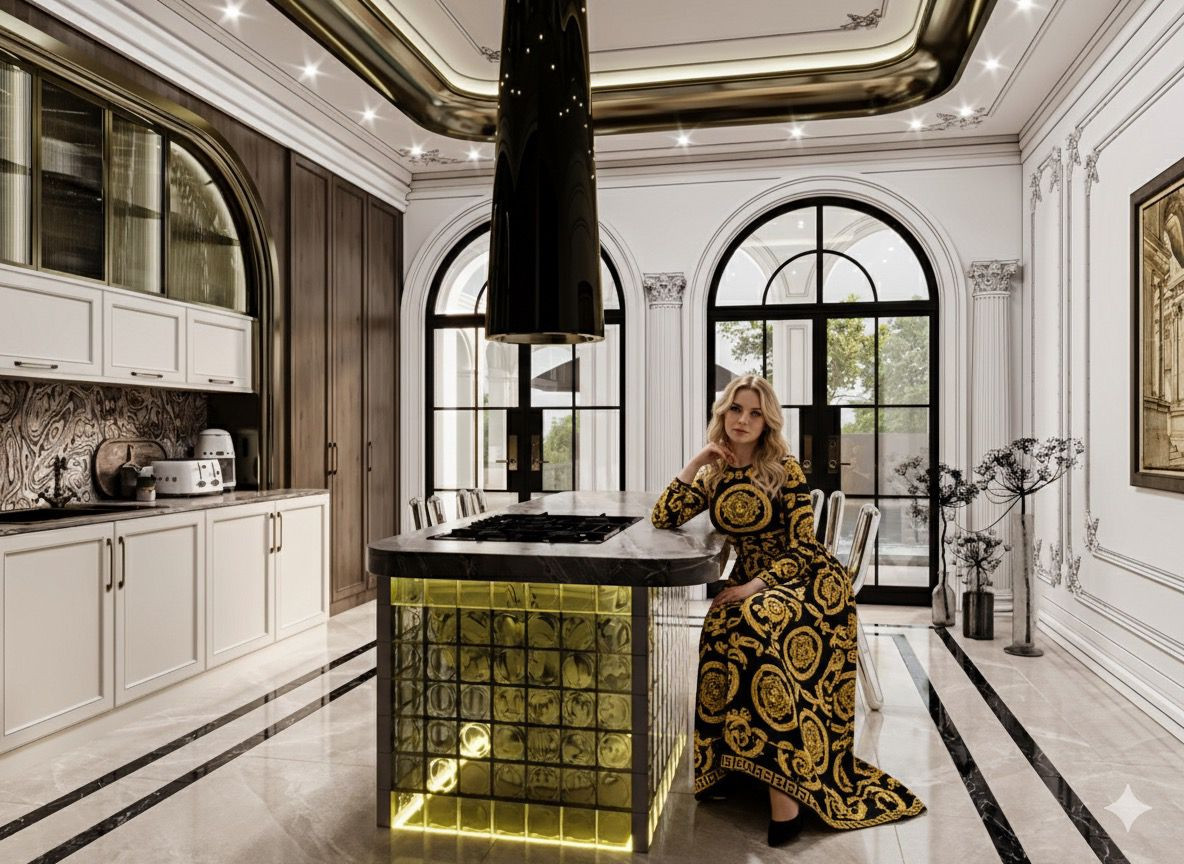 Timeless Contrast: The Kitchen That Bridges Eras