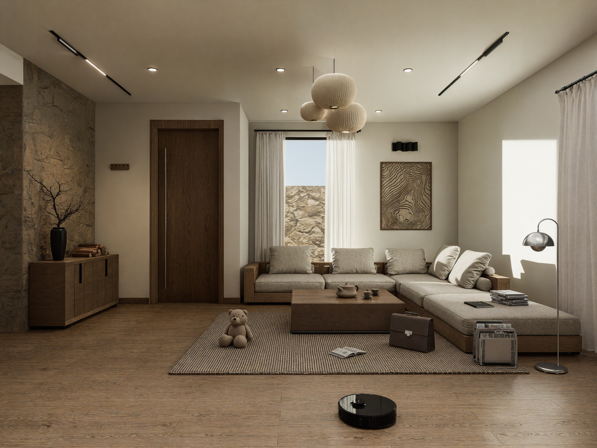 Japandi living space